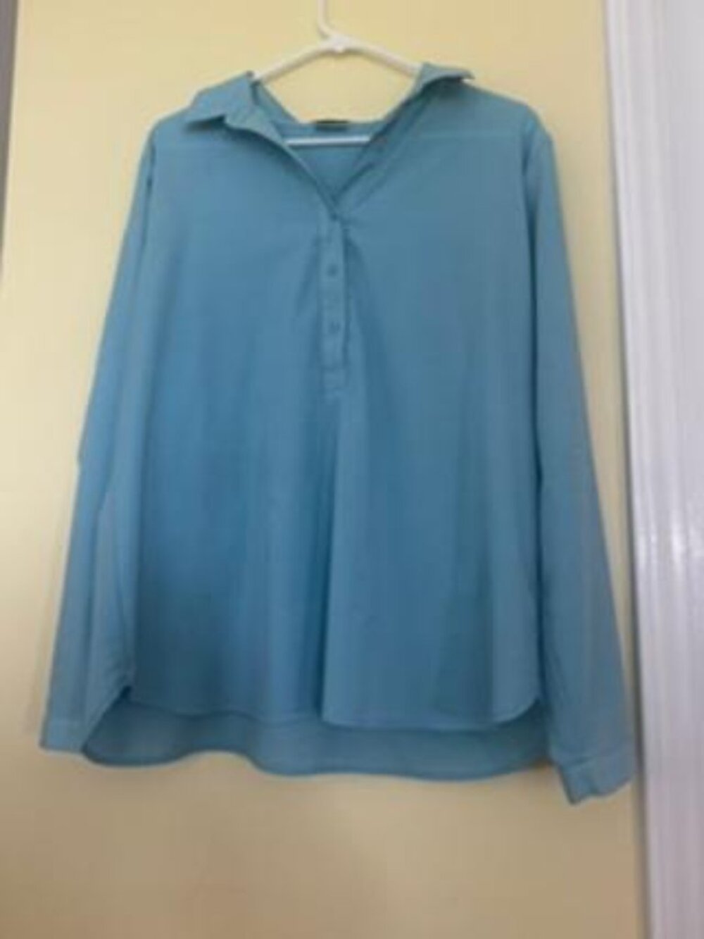 Van Heusen Pale Blue 3 button Tunic XL
